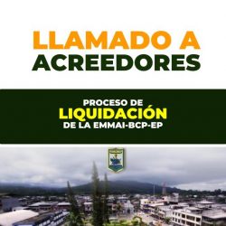 PROCESO DE LIQUIDACIÓN DE LA EMMAI-BCP-EP (SEGUNDO LLAMADO)